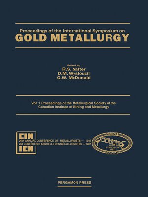 cover image of Proceedings of the Metallurgical Society of the Canadian Institute of Mining and Metallurgy